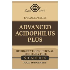Solgar Advanced Acidophilus Plus Vegetable 60 count (Pack of 1), Gold