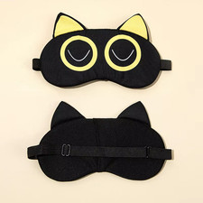 2025 Polyester Cartoon Sleep Eye Mask Cute Funny Eye Cover Sleeping Mask Travel