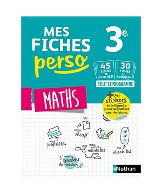 Mes fiches perso Maths 3e [1], Gouygou, Cédric