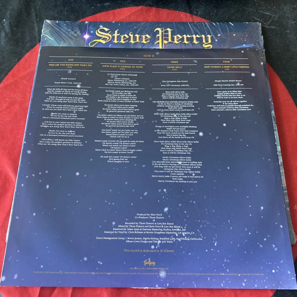 🎅🏼 Steve Perry {Journey} -The Season (2021, Red Vinyl LP) *CHRISTMAS* Foto 4 de 4