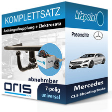Für Mercedes CLS Sh. Br. 12- ORIS Anhängerkupplung abnehmbar + 7polig E-Satz neu Für Mercedes CLS Sh. Br. 12- ORIS Anhängerkupplung abnehmbar + 7polig E-Satz neu