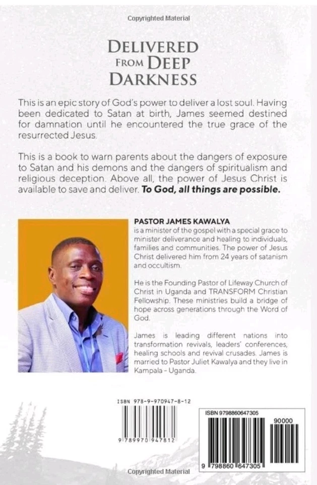 DELIVERED FROM DEEP DARKNESS, James Kawalya, Paperback Kawalya- Deliverance New - Image 2 of 4