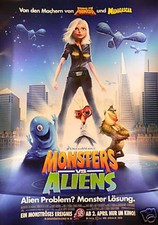 Monsters vs Aliens - Filmplakat 120x80cm gerollt (1)