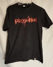 Pizza Hut Employee Shirt Gray Short Sleeve, Size Small