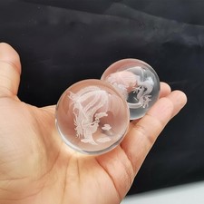 Baoding Balls for Hand Therapy, 2Pcs, Dragon and Phoenix, 1.58inch