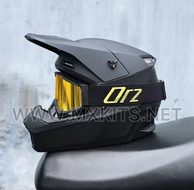 Fox Style Black Matte Orz Motocross Offroad Helmet 2026 Dirt Bike Enduro Helmets