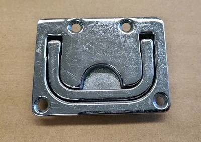 Used Perko Flush Lifting Handle - Chrome Plated Zinc - 3'' x 2-1/4'' 