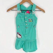 Hello Kitty Sanrio Mint Green Jumper Dress Girls 6 Y2K Kawaii Skater Pinafore