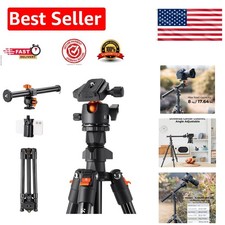 Durable Aluminum Tripod 76'' with 360  Adjustments for Photographers On-the-Go