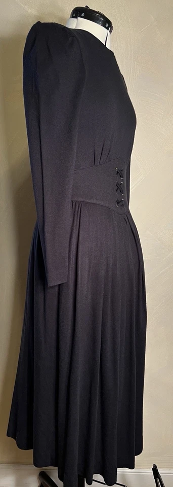 Jessica Howard Vintage Women’s Long Sleeve Black Whimsigoth Corset Dress|Size:6 - Image 4 of 4