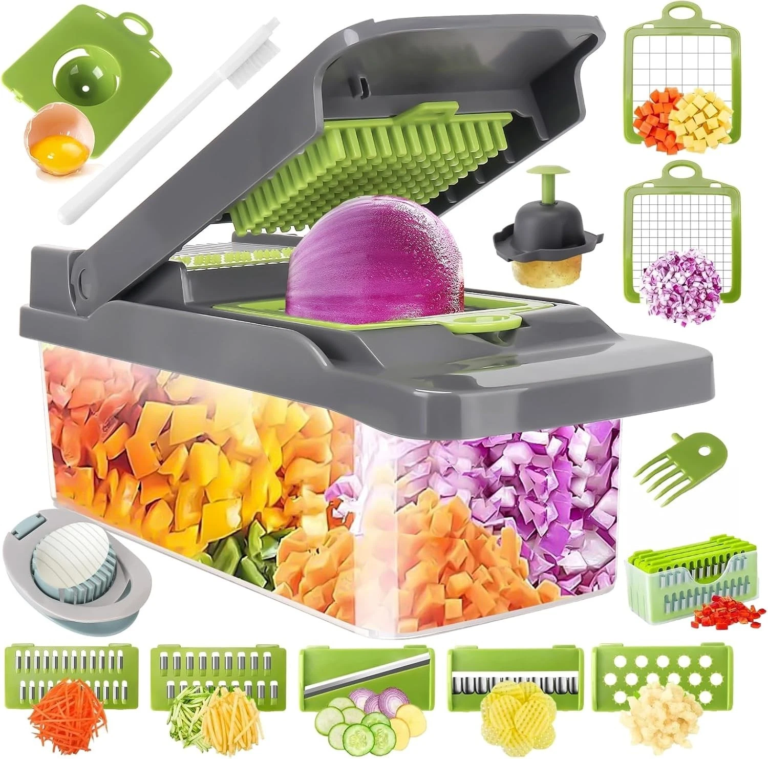 Vegetable Chopper Vegetable Cutter Mandoline Vegetable Slicer - Veggie Onion Pot