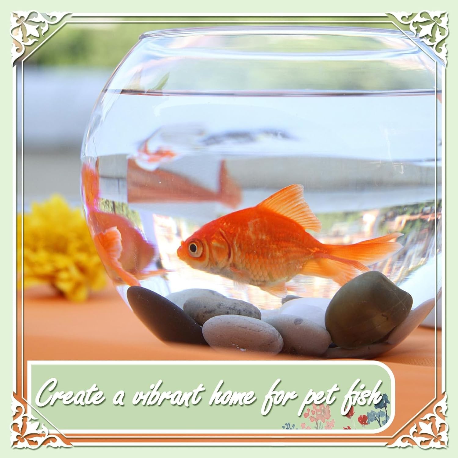 Inspiration Engraved 20lbs White Pebbles - Ideal for Gardens, Vases & Crafts