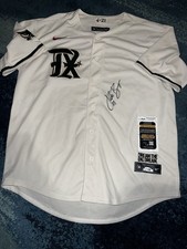 Jake Burger Signed Texas Rangers Jersey All Star Slugger JSA Auth