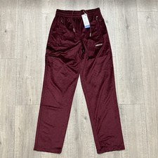 Adidas Originals Monogram Velour Track Trefoil Pants Shadow Red IX6735 Size XS