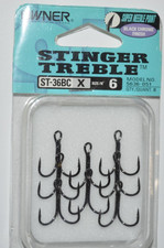 owner stinger treble hooks 5636-051 size 6 st-36bc