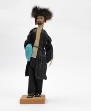 Vintage Sabra Doll Jewish Rabbi Figurine Made In Israel Handcrafted