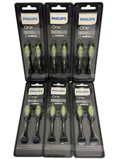 Philips One Sonicare Replacement Brush Head 6-Pack 12 Brushes Black BH1022/04