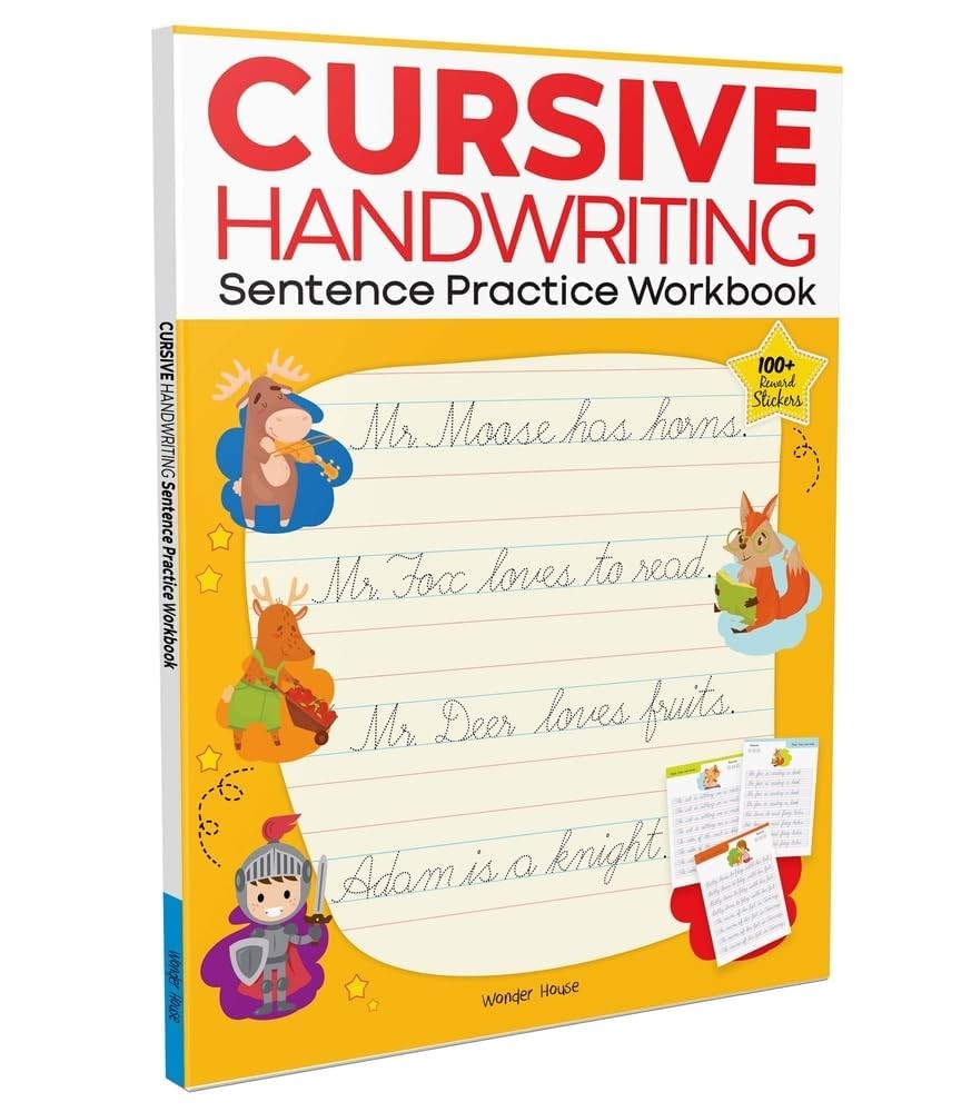 Cursive Handwriting - Sentence: Practice Workbook - Image 3