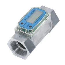 1.5inch 10.5-74 GPM Digital Turbine Flow Meter For Liquid Water Fuel Flow Meter
