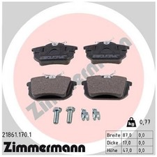 Satz Bremsbeläge Bremsklötze hinten für Smart Forfour 454 | 24141431