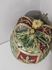 Fitz and Floyd~Holiday Treasures~Blown Glass Ornament~Snowy Woods Motif~2003~Box — photo 9