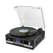 Giradischi & Digitalizzatore di Cassette con Bluetooth Lettore Vinile e Cassette