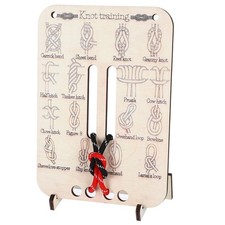 Learn Knot Training Board Tying kit to one size, Yellow wood color