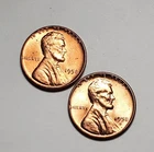 1958 P D LINCOLN WHEAT PENNY UNC 2 COIN SET #C10116