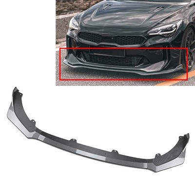 US Front Bumper Spoiler Splitter Lip For Kia Stinger GT 2018-2023 Glossy Black