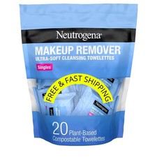Neutrogena Daily Face Cleansing Makeup Remover Wipes, 20 Singles