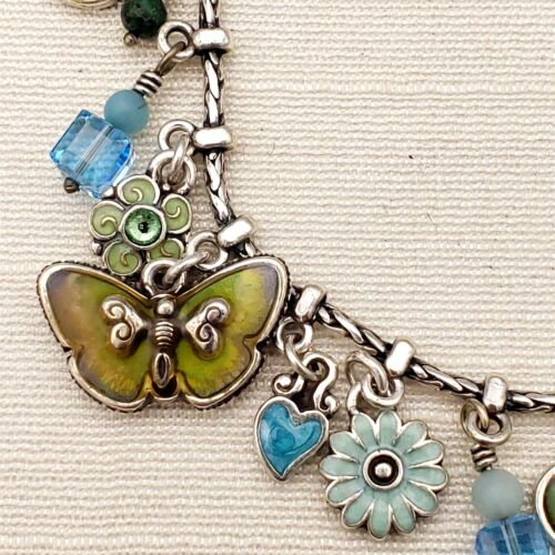 "Brazalete Dije Brighton Abraza Vida Mariposa y Flores 7-1/2" - Imagen 4 de 10