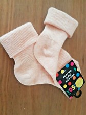Junisox Peach Ankle Socks - Size EU 19-21 / UK 3-5.5 - BNWT - Cotton / Elastane