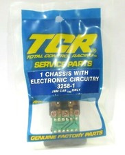IDEAL SLOT CAR HO SCALE TCR/JAM CAR  1 CHASSIS w/ ELECTRONIC CIRCUITRY 3258-1