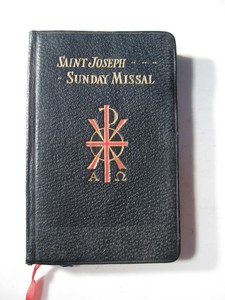 Catholic-St-Joseph-039-s-Sunday-Missal-1957-Latin-English-LARGE-PRINT-Leather-01