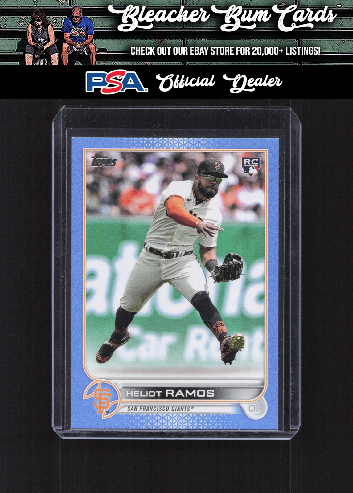 2022 Topps Update US154 Heliot Ramos Father's Day Powder Blue #/50