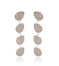 Moonstone 925 Sterling Silver Handmade Designer Earrings Gemstone Jewelry