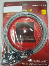 Laptop Cable Lock - 6ft Cable - 2 Keys - Notebook  Computer Security Anti-theft
