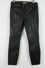 Maxstudio Black Leather Trosuers Size 25