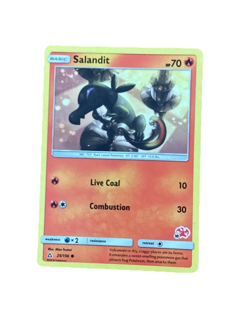 Pokemon - Salandit - 25/156 - Common - Reverse Holo - Sun and Moon Ultra Prism -