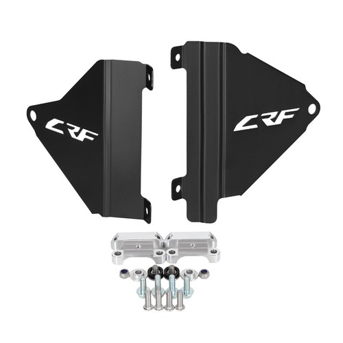 Black Works Connection Radiator Braces For HONDA CRF450L CRF450RL/450X 2019-2024 - Picture 7 of 22