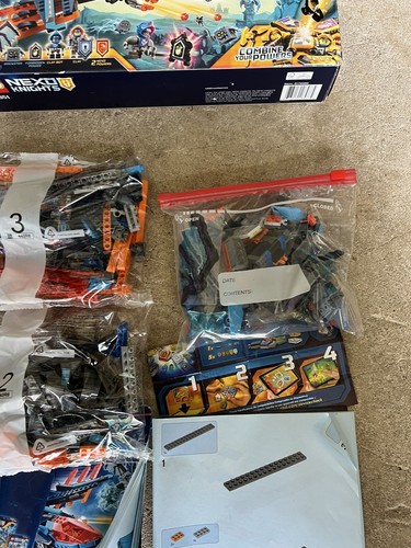 LEGO 70351 NEXO KNIGHTS Clay's Falcon Fighter Blaster w/Manuals Incomplete - Picture 3 of 6