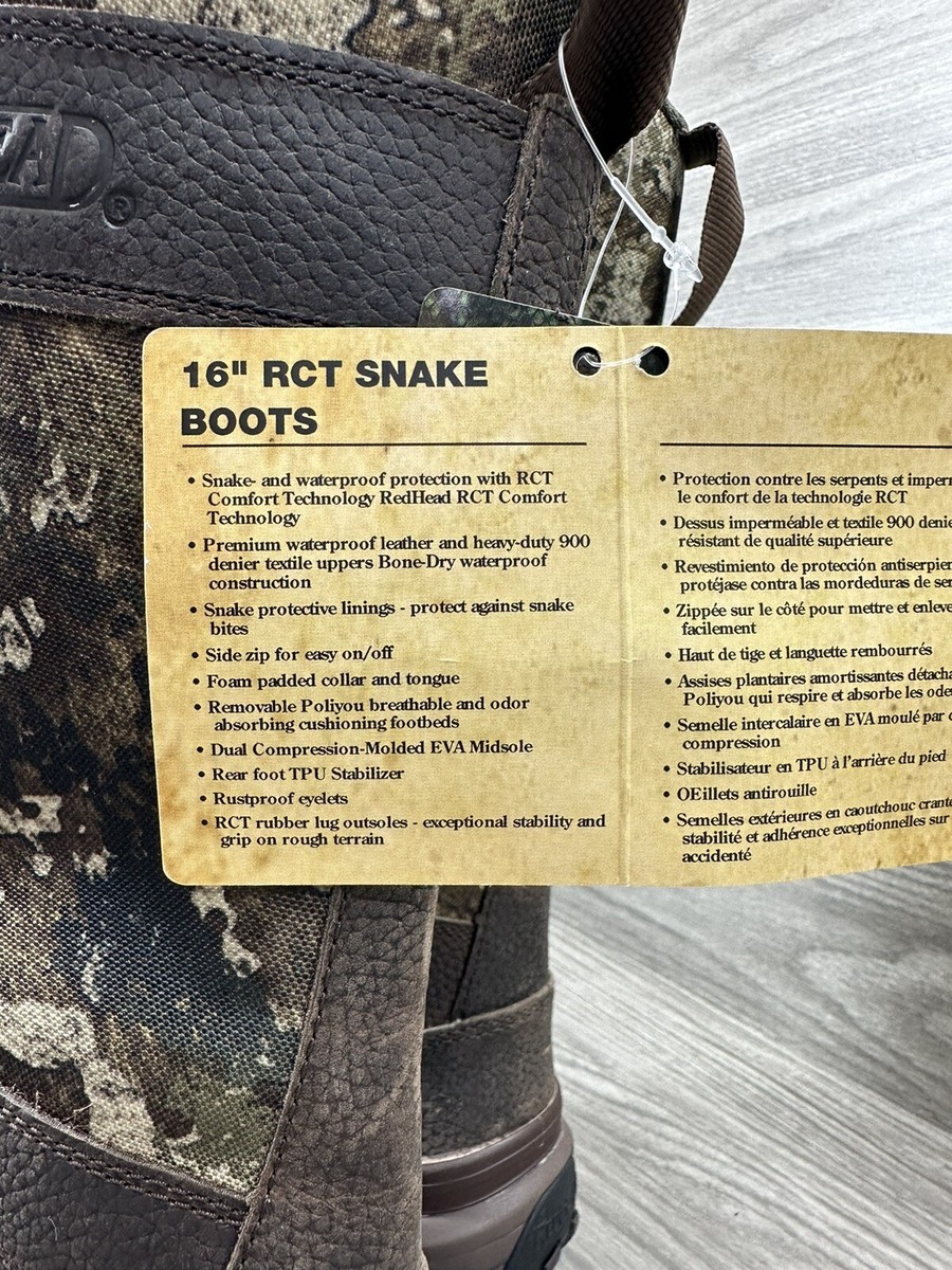 RedHead RCT Side Zip Bone-Dry Waterproof Snake Boots for Men  display picture 2