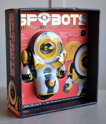SPYBOTS Cybernetic Security Robots Roboear Listening Robot 100 FT Distance NEW