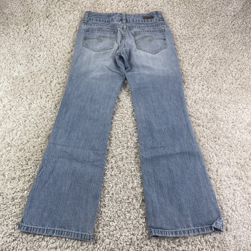 limited too youth girls size 10 regular boy fit blue denim jeans bootcut - Picture 7 of 7