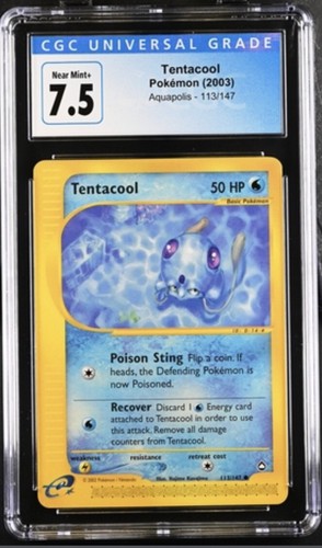 Tentacool graded CGC 7.5 for sale on eBay