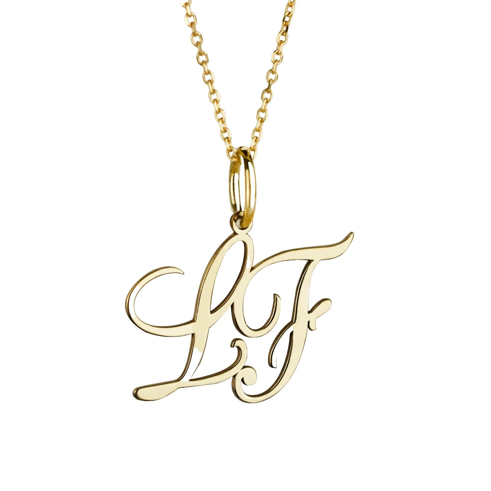 Amarillo Oro Sin Piedra Collares y colgantes hechos a mano