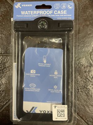 VK Voxkin Premium Quality Universal Waterproof Case Black With Strap