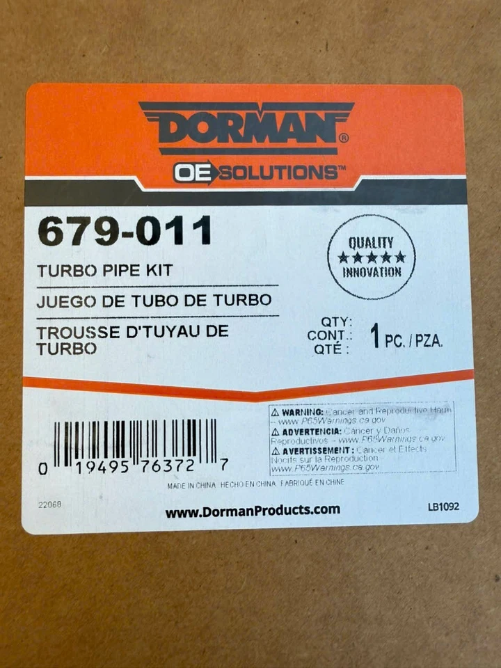 Controlador de tubo turbo Dorman 679-011 lado izquierdo para camioneta F250 F550 F350 F450 manual Foto 2 de 2
