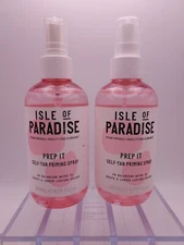 LOT OF 2 Isle Of Paradise Prep It Self-Tan Priming Spray Longer Tan 6.76oz each
