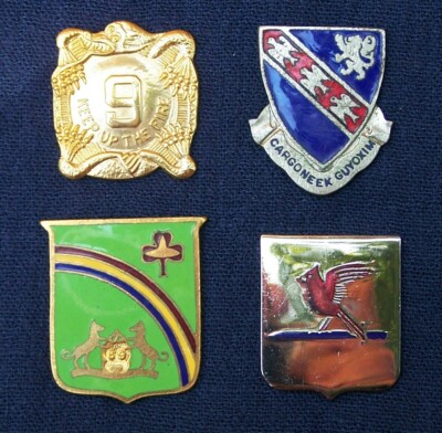Lot of 4 1960's Infantry DUI's